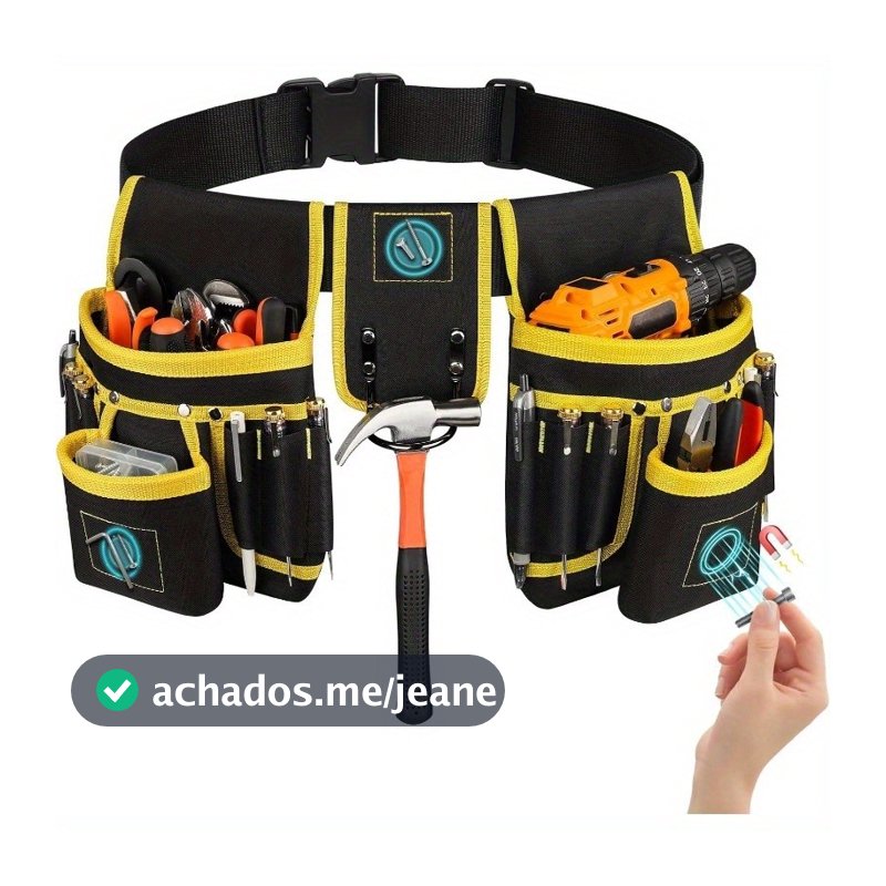 Bolsa De Ferramentas Para Eletricista, Bolso Multifuncional De Nylon De Reparo De Cinto