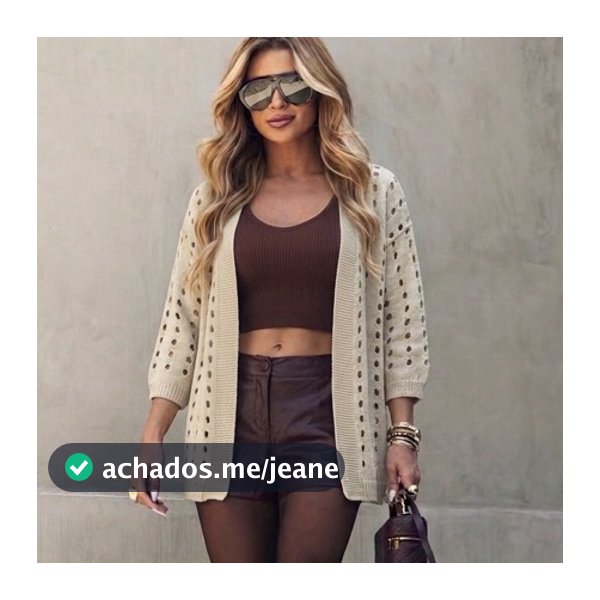 Blusa femininaSaídaCroche