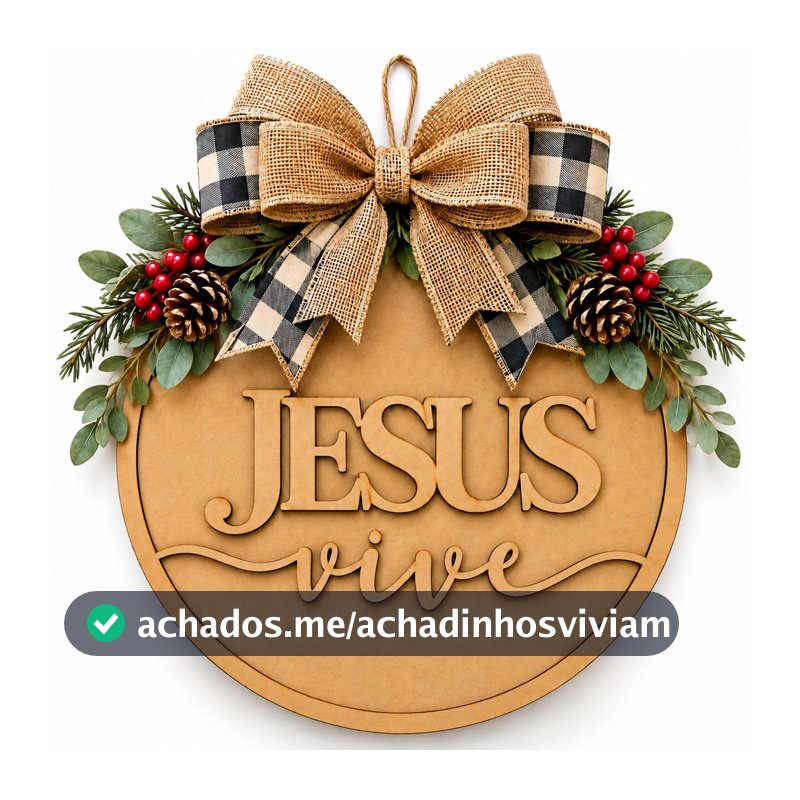 Guirlanda Jesus vive natal pascoa mandala enfeite de casa porta decoraçã embrancinha dia das  natal