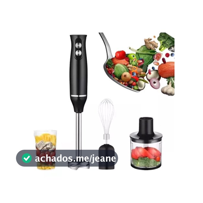 Kit Mixer e Processador 4 em 1 Para Diversos Alimentos 300W