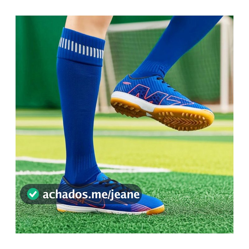 Chuteira Society Sola Costurada Grama Sintetica Futebol Envio Imediato Qualidade Premium do 33-45 !