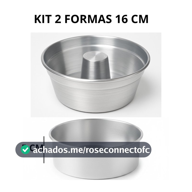 Kit Formas E Assadeira De Bolo E Pudim Redonda 16Nº 18Nº 20Nº Multiuso Varias Medidas