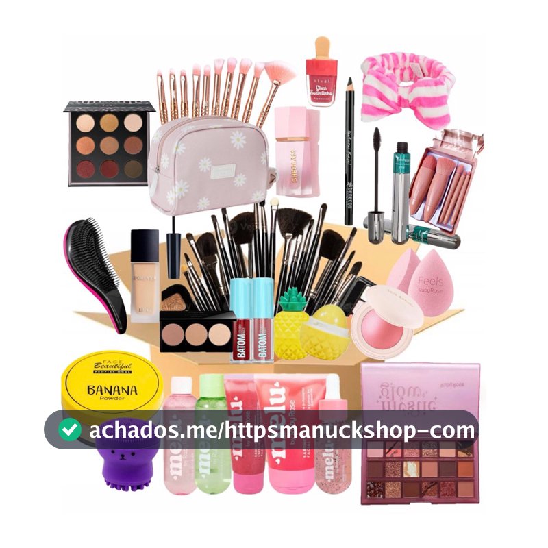 Kit Completo Maquiagem Melhores Marcas Com Gloss e Base