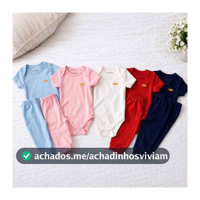 Kit 6 peças Body bebe e Mijao 100% algodão 3 Body e 3 Mijao Sortido Body Infantil Roupa para bebe