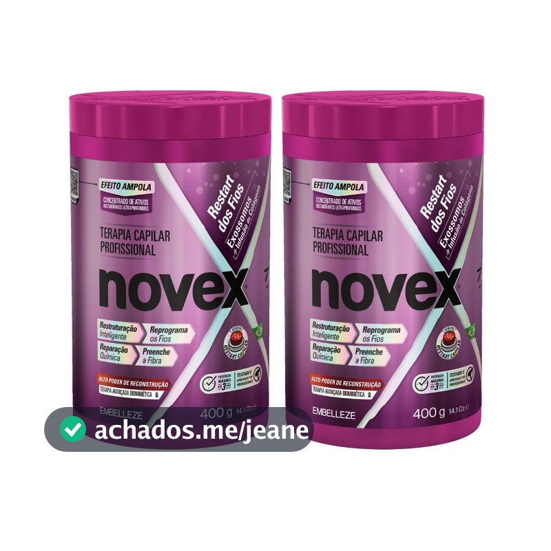 Kit 2 Creme de Tratamento Novex Exossomos com infusão