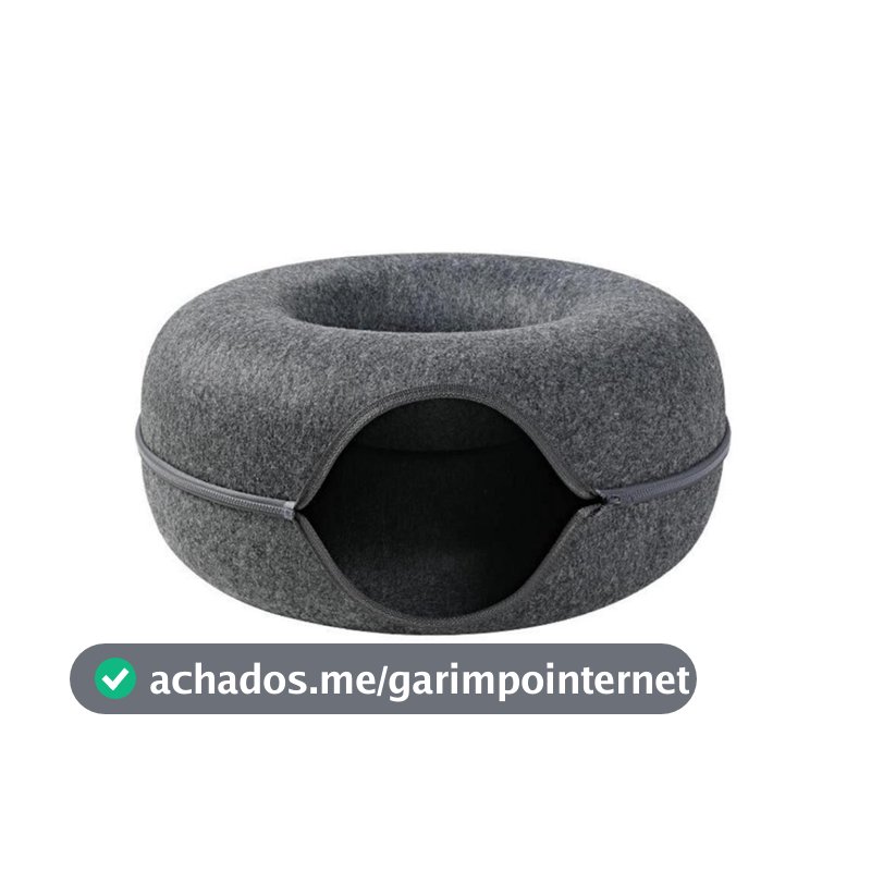 Cama Túnel Gato Interativa Donut Pet Brinquedo Caminha Felino Casa Casinha