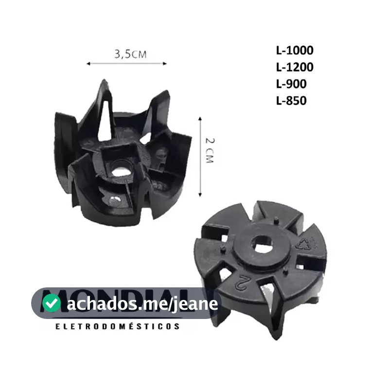 Arraste Copo Liquidificador Mondial L-99 L-850 L-900 L-1000 L-1200
