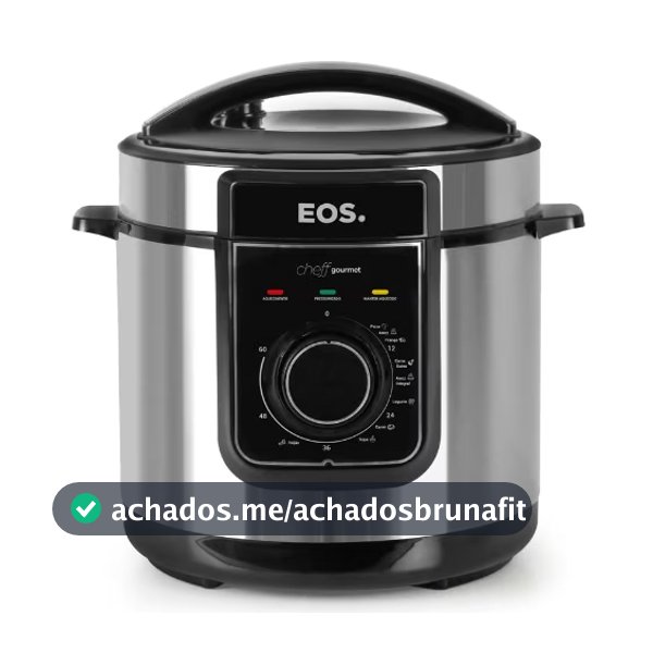 Panela de Pressão Elétrica 5L EOS Cheff Gourmet Multicooker 127V - 9 Dispositivos de Segurança e Timer Programável
