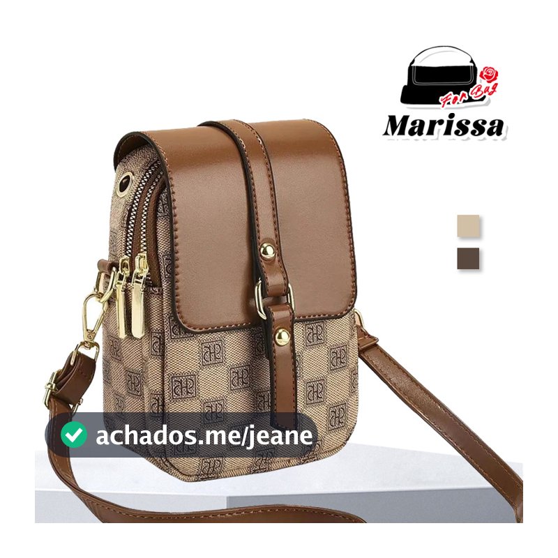 Marissa Bolsa Mini Premium para Celular Crossbody e Ombro com Design Sofisticado