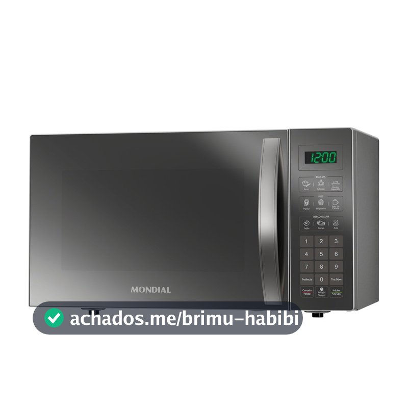 Micro-ondas 34 litros 1400 watts espelhado - MO-02-34-E - Mondial
