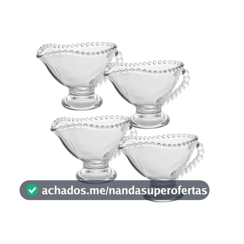 Molheira Salada Cristal Pearl 13x7x9cm 140ml Wolff