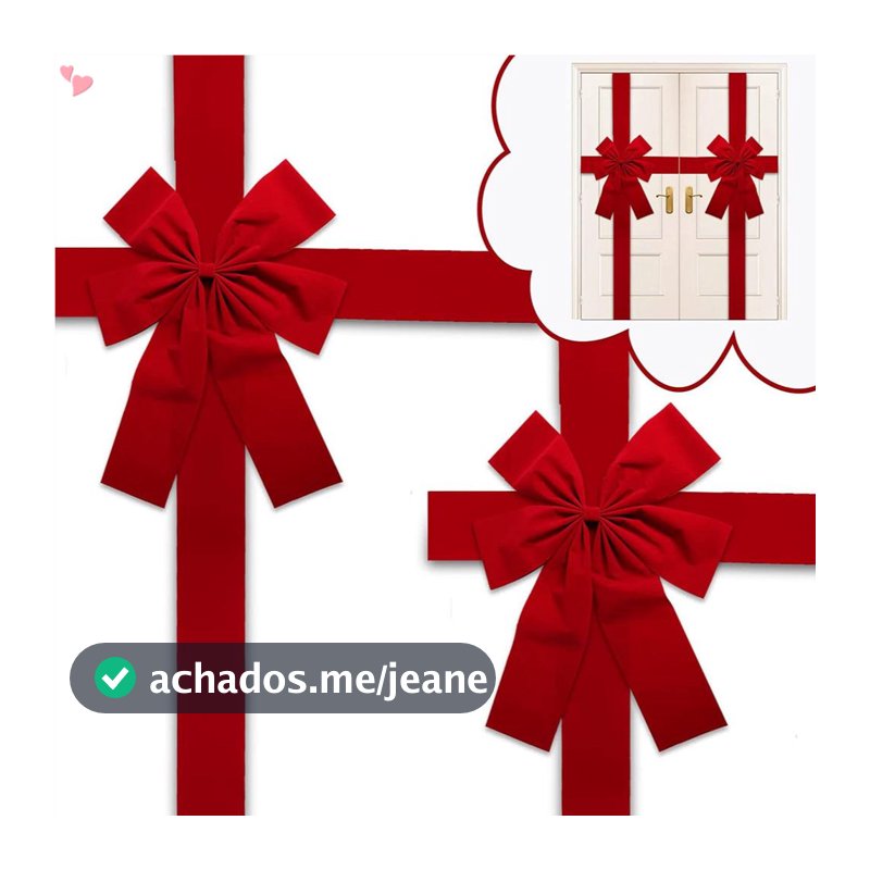 Laço De Fita Para Porta De Armário De Natal Arco Vermelho Grande De Guirlanda De Árvore Decorações De Embrulho De Festiv