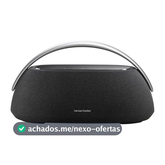 Caixa de Som, HARMAN KARDON,  Go + Play 3, Bluetooth, Com Alça de Alumínio - Preto