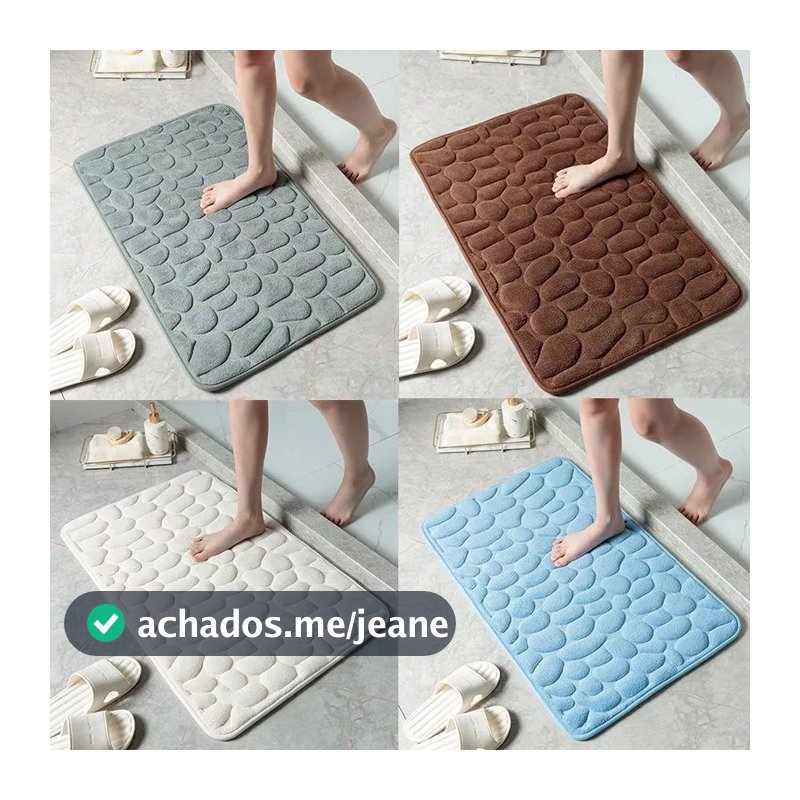 Tapete Soft Para Banheiro, Sala E Quarto Com Diversas Cores Decoração Super Macio