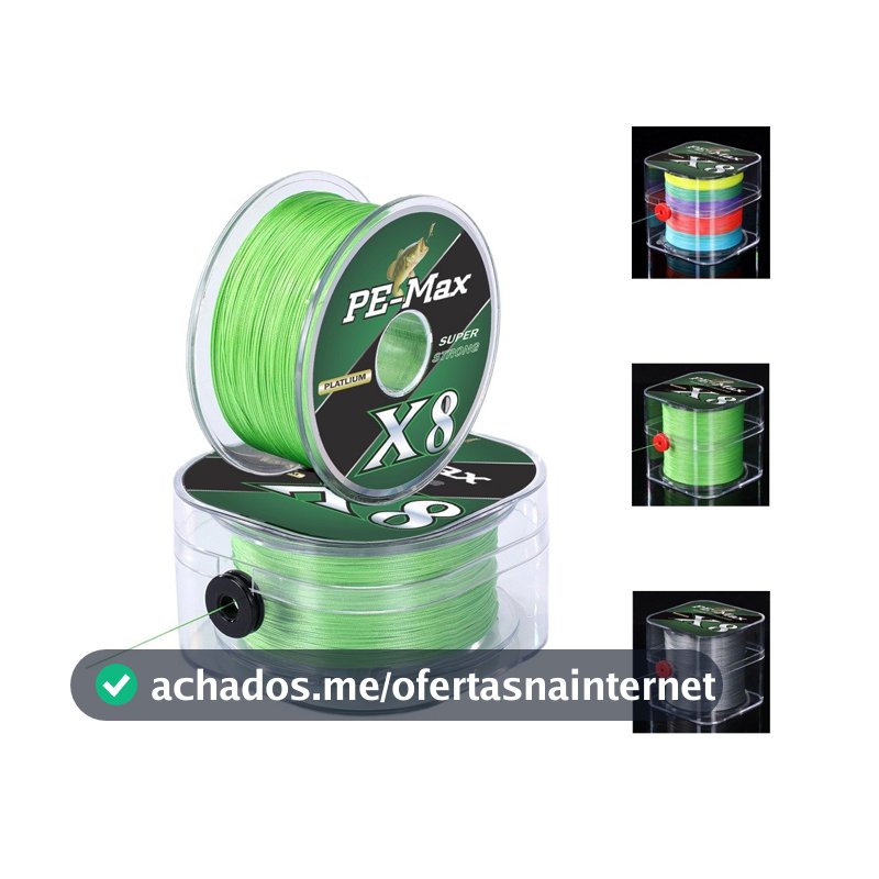 Linha De Pesca Multifilamento X8 300m/500M 8 Fios 100%PE Supertração