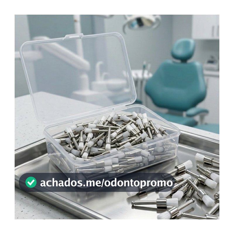 Escovas Robinson para Profilaxia e Polimento Dental - Nylon Branca