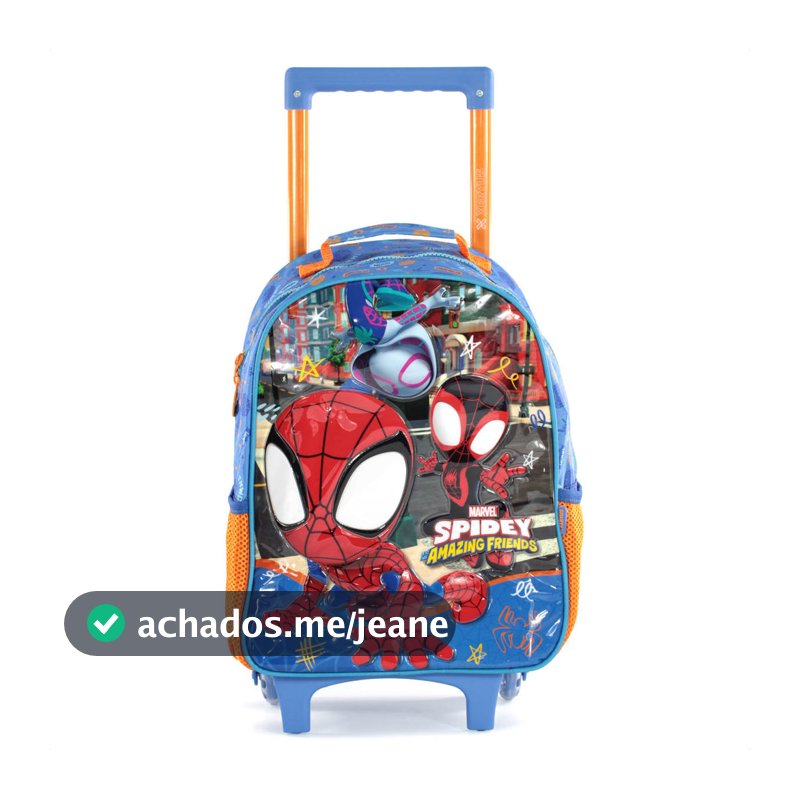 Mochila Com Rodas Escolar Xeryus 14 Spidey 15001 Azul - Infantil