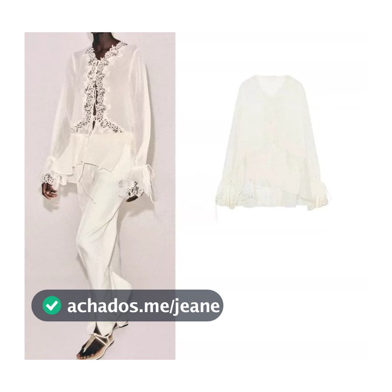 Primavera verão novos produtos camisa feminina de renda Patchwork 5919217
