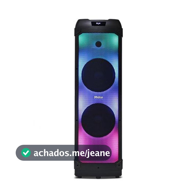 Caixa de Som Philco Extreme 2400W 2x Woofer PCX22000 - Bivolt
