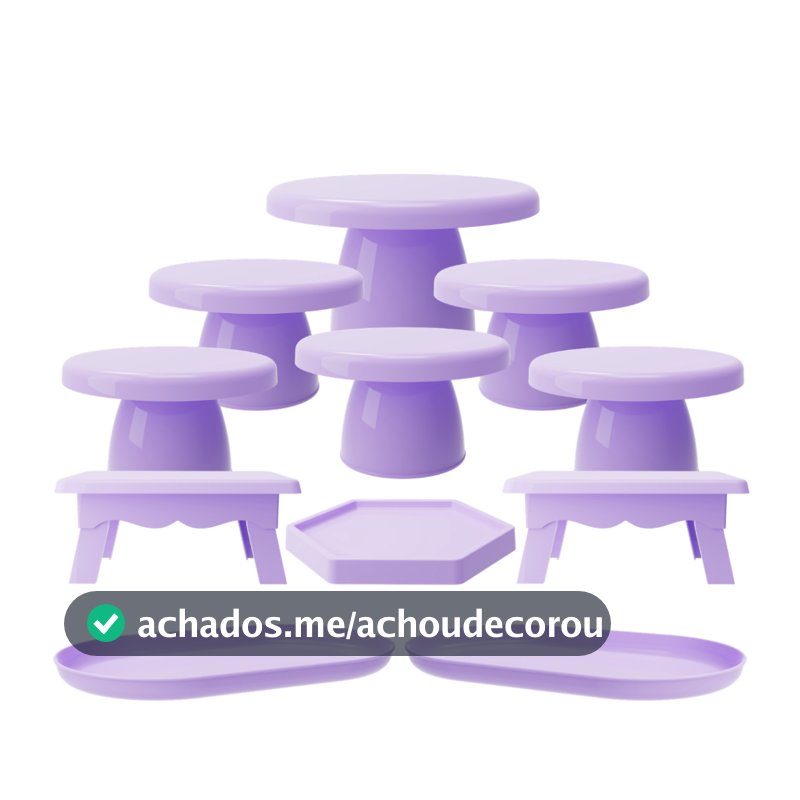 Kit Aniversário 11 Peças Boleira Decoração Festa Infantil Temática