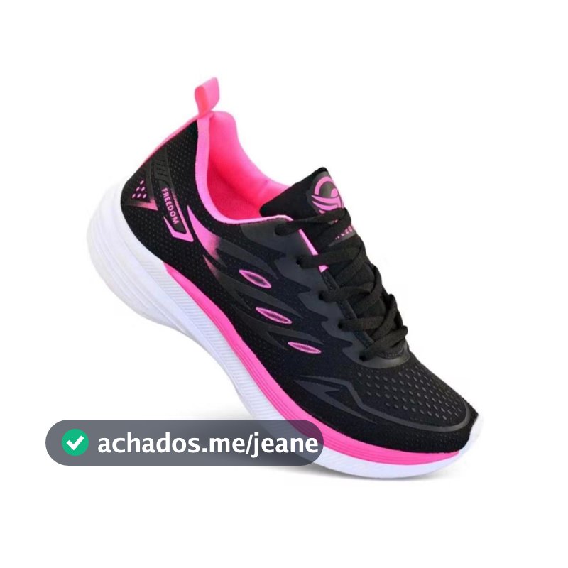Tênis Feminino Freedom  com Leveza e Conforto para Corrida caminhada e Academia lazer