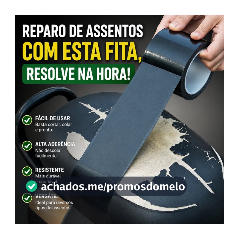 Kit De Reparo De Couro Fita Adesiva Preta Para Móveis , Sofás , Assentos De Carros