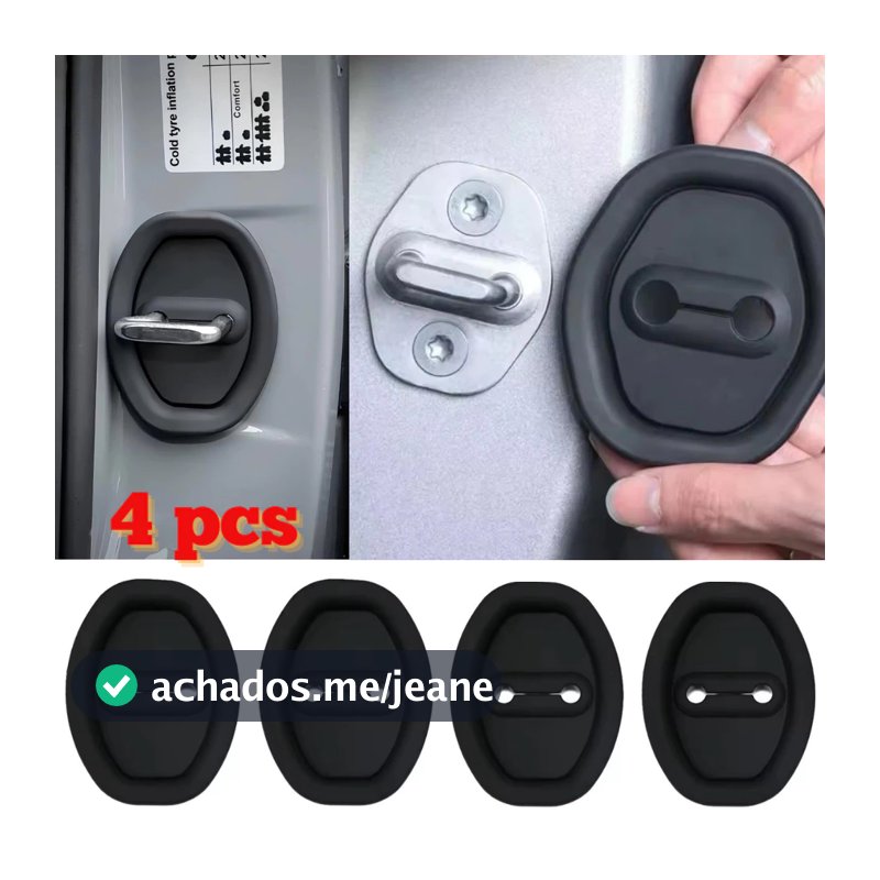 Kit de 4 peças Amortecedor de Fechadura Borracha Protetor Porta Do Carro Batente Anti Impacto Colisão Veicular Universal
