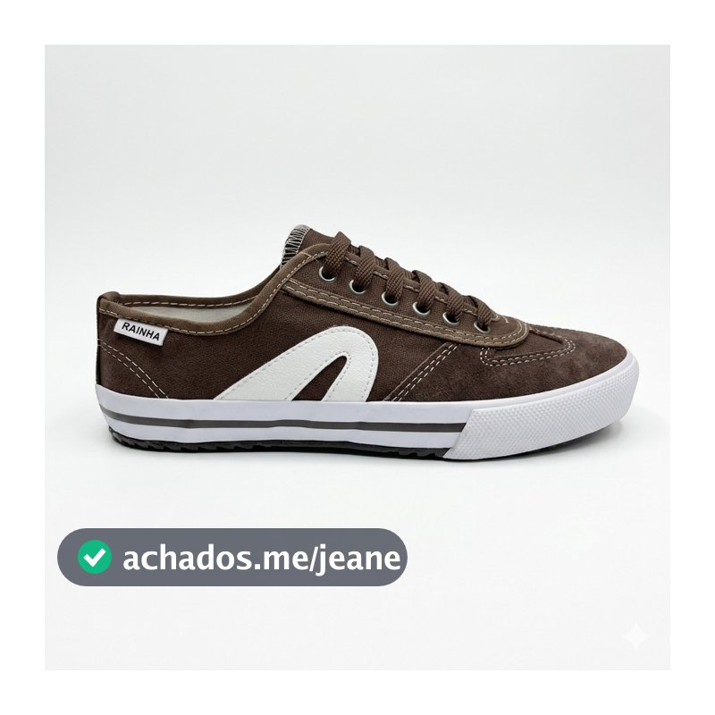 Tenis Rainha Vl 2500 Marrom Branco