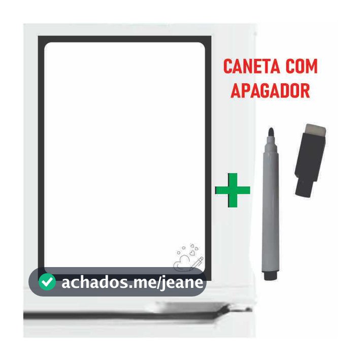 Imã de Geladeira Planner Semanal Magnético com Caneta Escreve e Apaga