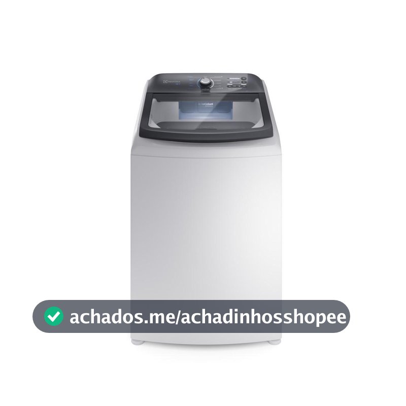 Máquina de Lavar Electrolux 18kg Efficient com Cesto Inox e Jet&Clean Branca LEE18