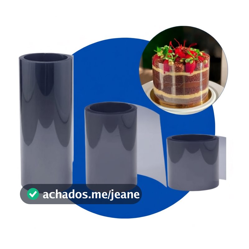 Rolo de Acetato Tira de Pet para Bolo/Tortas e Doces BWB