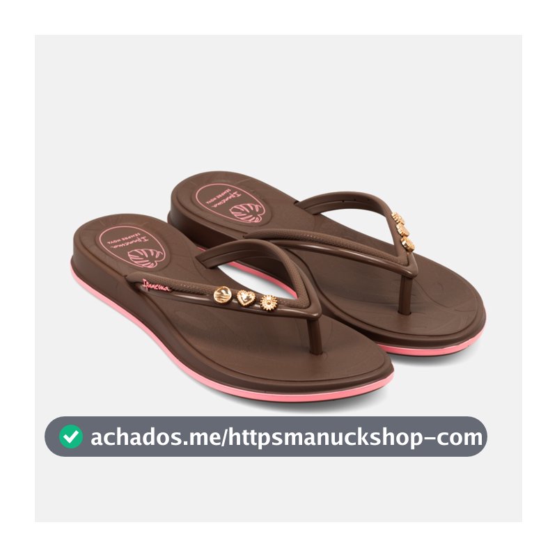 Chinelo Ipanema Shine Pin Feminino Dedo 27573