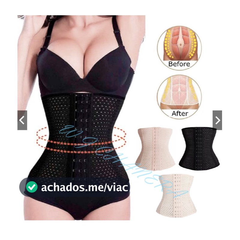 Cinta Elastique Feminina Modeladora Redutor Afina Cintura