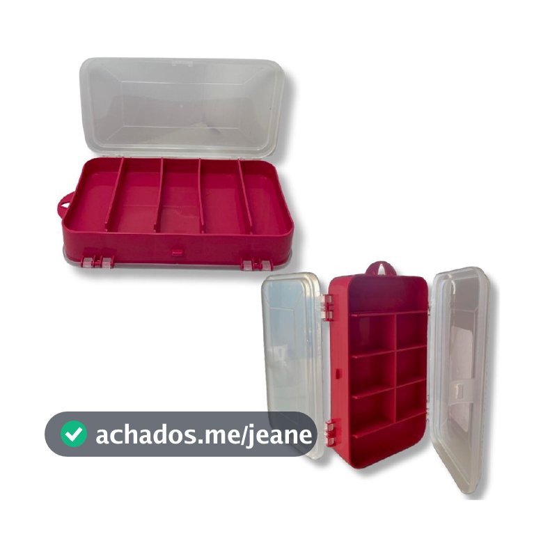 Estojo Organizador Pesca Iscas Anzol Jig Snap Chumbo Camarão Miçangas Linha Fio