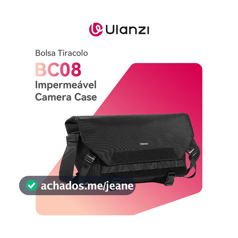 ULANZI BC08 Sling Camera Case Bolsa de Ombro com Suporte para Tripé Impermeável para DSLR Mirrorless