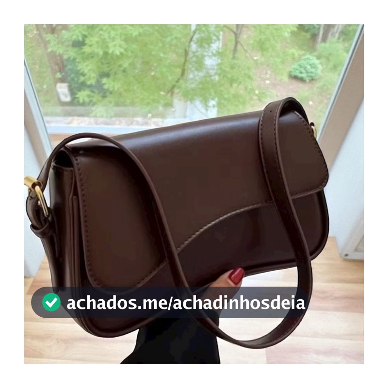 Bolsa Café Baguete de Ombro Blogueira Gringa Disponível Alta Durabilidade