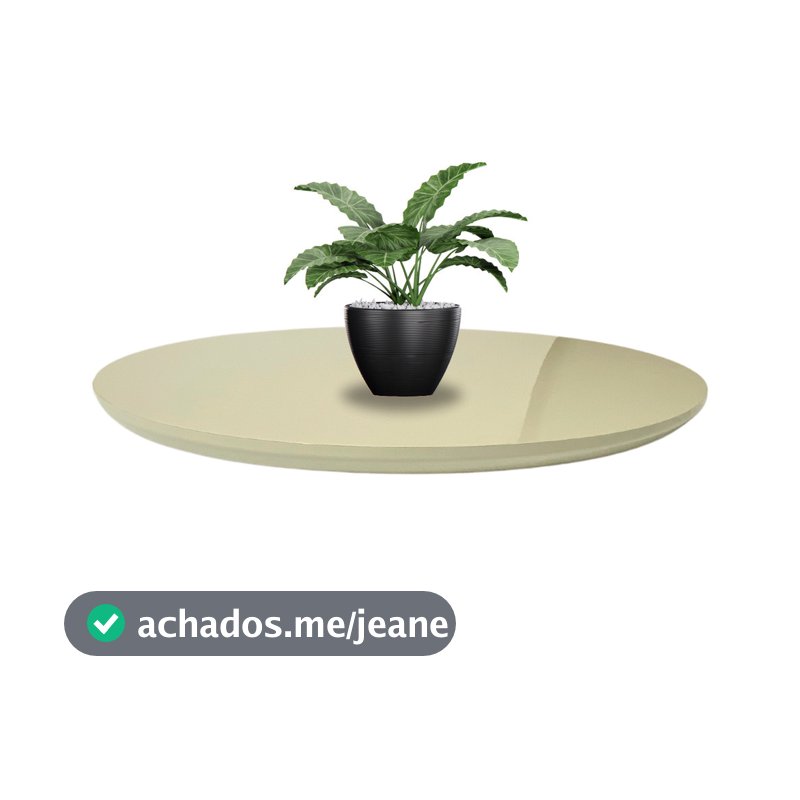 Tampo De Madeira 35cm MDF Para Moveis Mesa Apoio Lateral Canto Redondo
