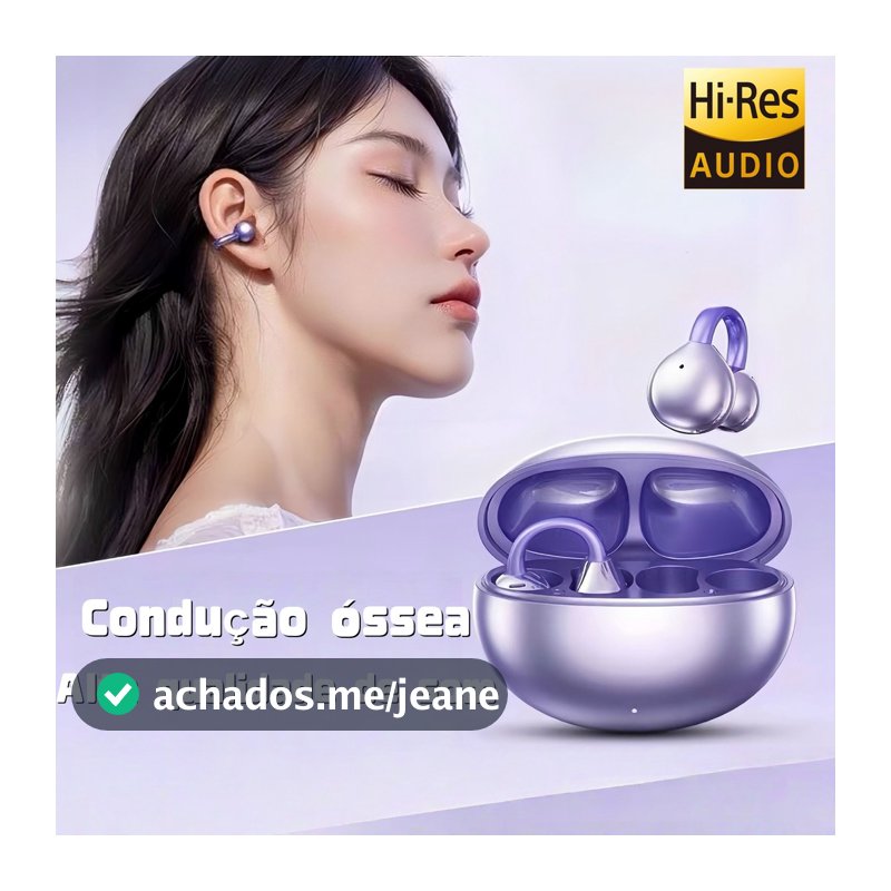 Fone de Ouvido Bluetooth Q70 Presilha – Ideal para Esportes, Som Potente e Bateria Duradoura