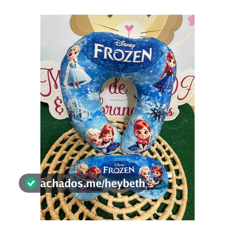 kit soninho almofada de pescoço com tapa olho