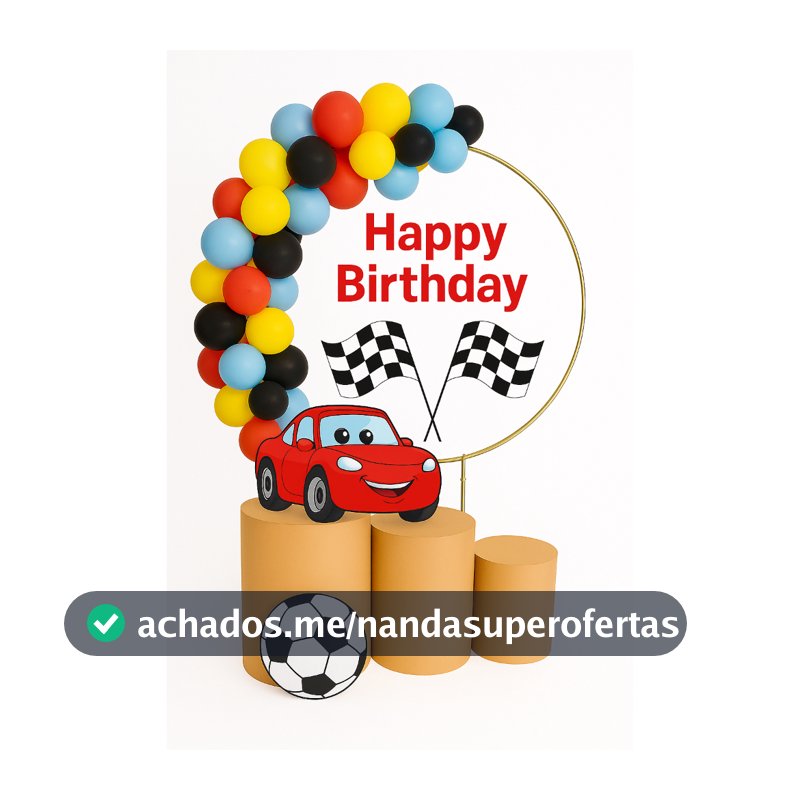 Kit Cilindro De Festa Mdf + Painel Redondo Para Bexiga Decoração