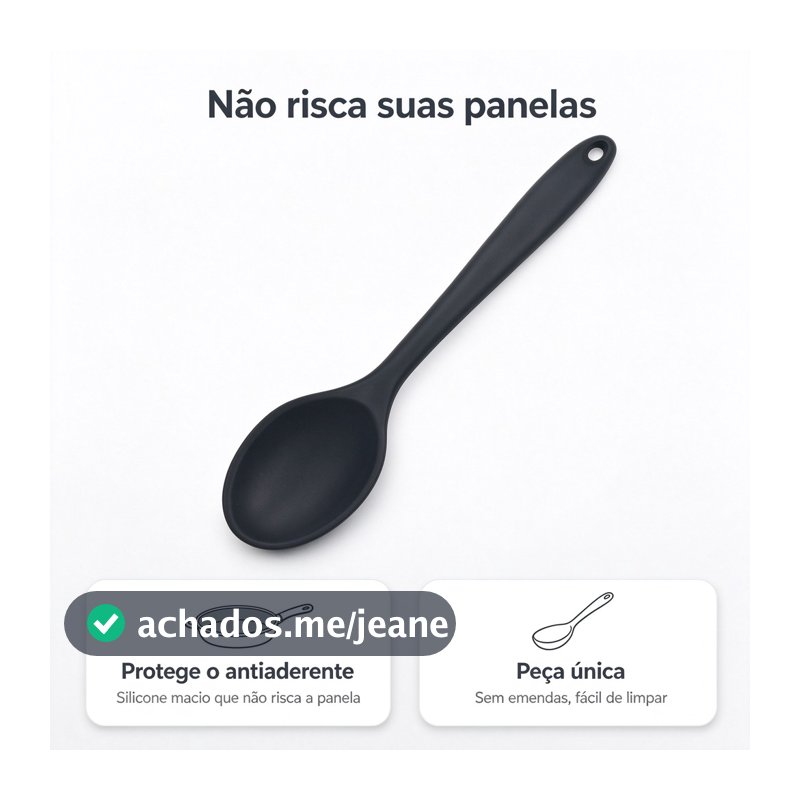KIT 2 Utensílios de cozinha de colher de silicone macio promoção vermelha