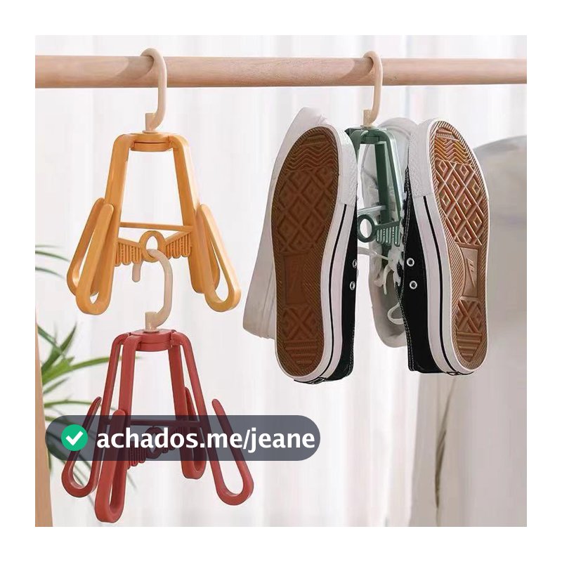 Cabide P/ Calcados Mini Varal Pendurar Secar Tenis Sapato