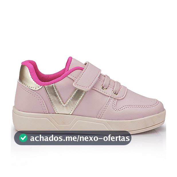 Tênis Infantil Menina Casual Com Carrapicho Super Leve e Confortável