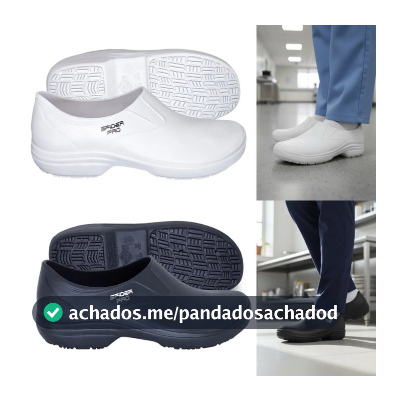 Sapato Antiderrapante Para Cozinha Limpeza Profissional Enferamgem De Trabalho