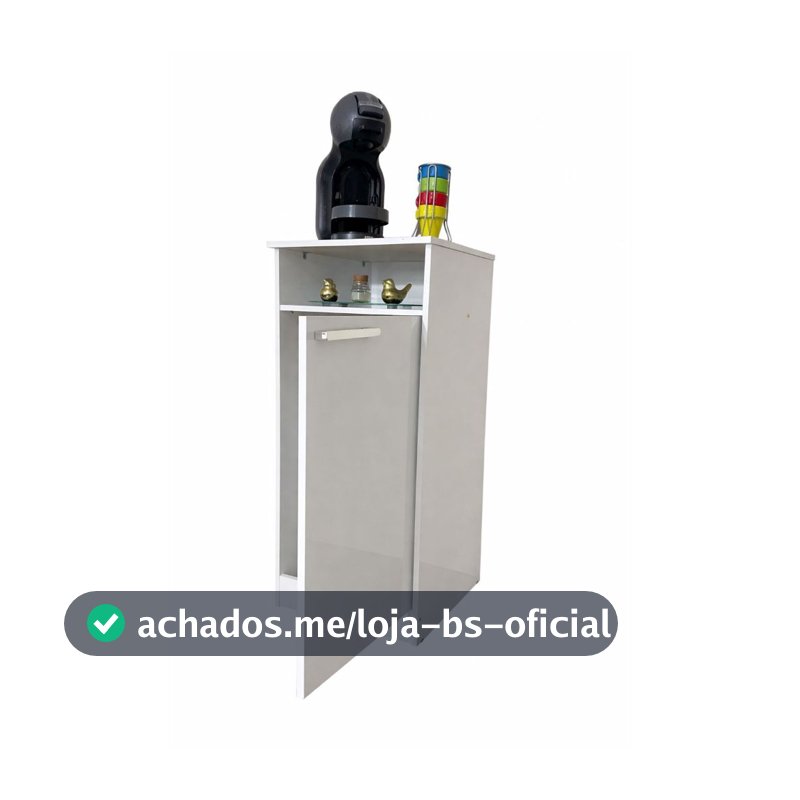 Armário Suporte com Compartimento para Botijão Multiuso em MDP com Pés fixos