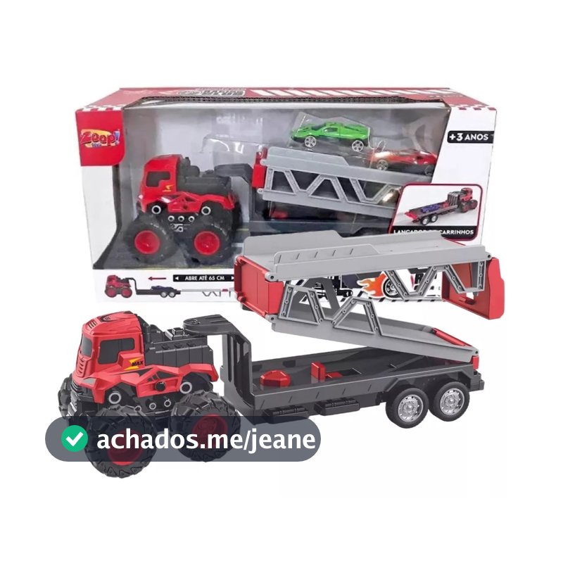 Caminhão Racing Club Pista Carrinhos E Lançador - ZoopToys