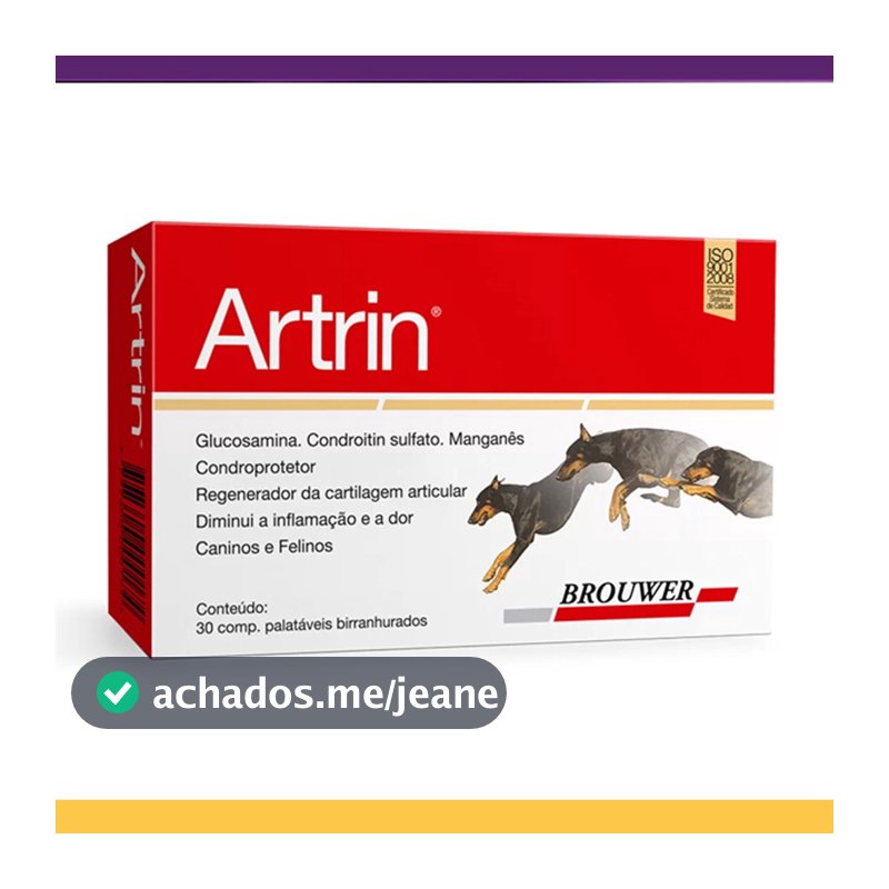 Artrin Brouwer para Cães e Gatos - 30 Comprimidos