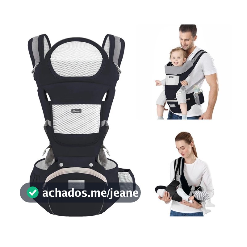 Banco De Cintura Para Bebê Canguru Passeio Varias Cores Mochila Infantil Hipseat CarrierPara Bebê