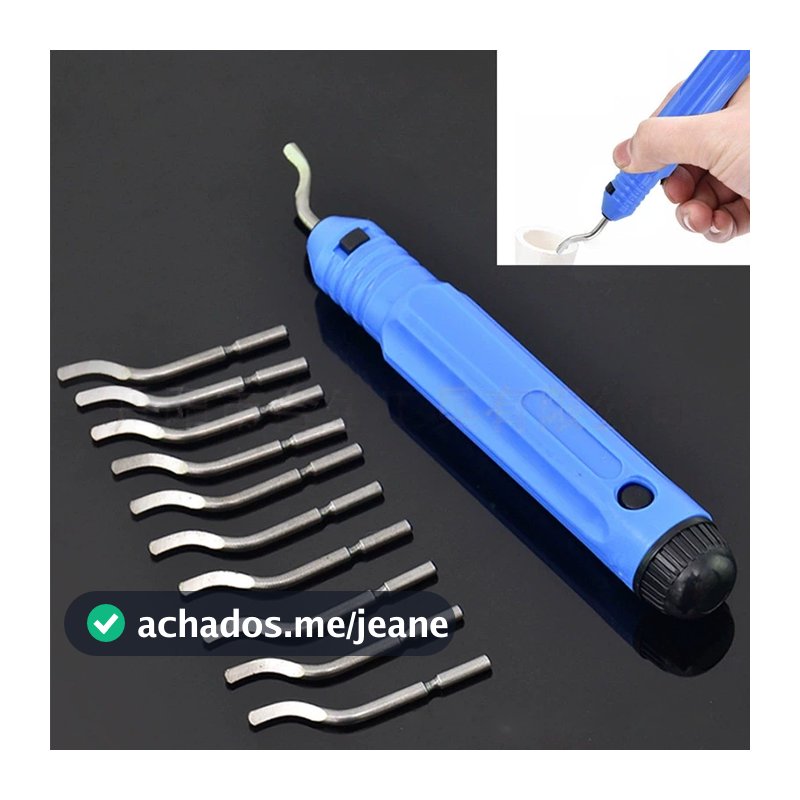 Escareador Rebarbador Tipo Caneta Com 10 Lâminas Extras