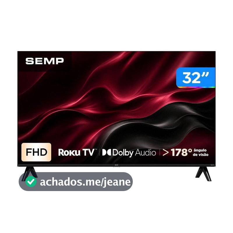 Smart TV 32" Semp Full HD LED 32S42R Roku 2026
